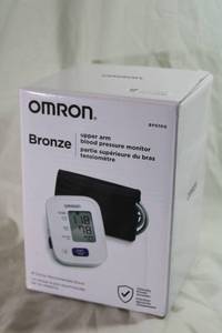 lot 13 image: Omron bronze blood pressure monitor in box. Model BP5100 (SIB)