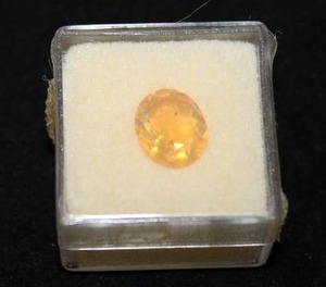 lot 484 image: Mexican Fire Opal oval 2.35 Carats 9x11mm Gem tested