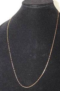 lot 451 image: 14K yellow gold Italian Marine chain link necklace. Marked 14K Italy Milor. 26L