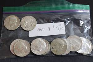 lot 238 image: Coins (12) 1965-9 Kennedy Half Dollars
