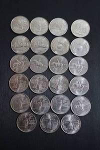 lot 243 image: Coins (23) 1999-2000 State Quarters