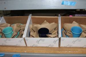 lot 292 image: Fiesta Cobalt, Peacock and Turquoise Color dish sets