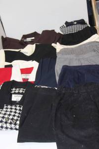 lot 524 image: Womens Clothes Size 4-6 Kasper Blouses and pants, Liz Claiborne Sweater