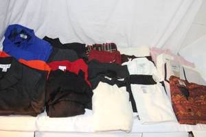 lot 532 image: Womens Clothes Size 6-8 Tops, Sweaters and pants Mostly  with tags