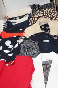 lot 536 image: Womens Clothes Size M Sweaters and tops mostly with tags