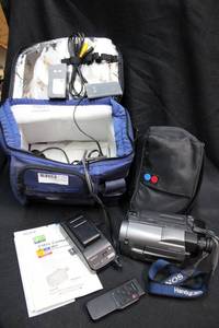 lot 256 image: Sony CCD-TRV32 video camera and batteries