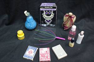 lot 259 image: Housewares Bath salts, Playing cards, unopened fashion jewelry set