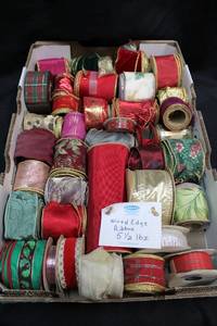 lot 264 image: Wire edge ribbons - 5.5 lbs. see pictures