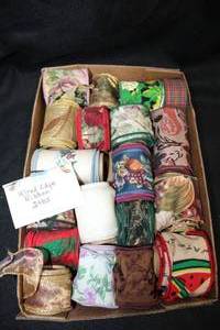 lot 263 image: Wire edge ribbons - 2 lbs. see pictures