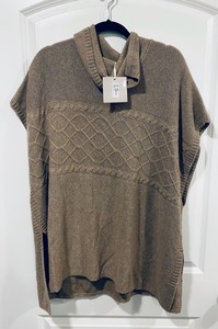 lot 33 image: New Bianca B. Womens Pancho Size LXL #40024 - Light Brown
