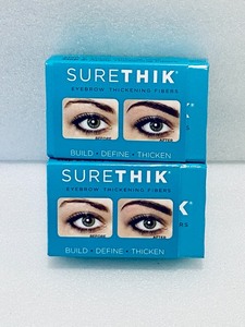 lot 41 image: Lot of 2 - New Sure Thik Eyebrow Thickening Fibers - Medium Brown