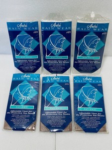 lot 47 image: Lot of 6 - New (3) Womens Andre Rain Wear Rain Magic #1079 in White & (3) in Brown