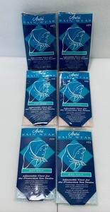 lot 48 image: Lot of 6 - New (2) Womens Andre Rain Wear Rain Magic #1079 in Light Blue, (2) in Black & (2) in Pink