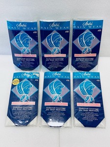 lot 49 image: Lot of 6 - New (3) Womens Andre Rain Wear Rain Skipper #888 in White & (3) in Light Blue