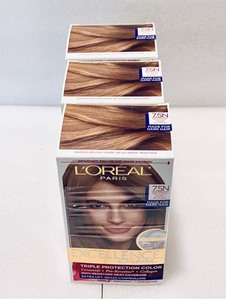 lot 136 image: Lot of 3 - New Loreal Paris Excellence Cr�me Triple Protection Color - 7.5N Neutral Dark Blonde - Made for Dark Hair