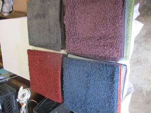 lot 51 image: Lot of 29 mixed colors of 17- 12 x 17- 12 Titanium carpet squares