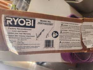 lot 57 image: Ryobi 40volt trimmer - no battery or charger