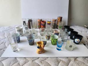 lot 32 image: Selection of shot glasses