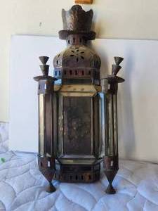 lot 77 image: Metal wall candle holder