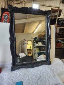 lot 122 image: Large decorative mirror - plastic frame - 31 by 43