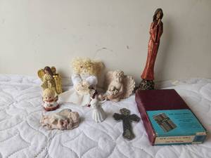 lot 145 image: Selection of Angels and a Bible
