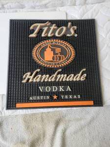 lot 230 image: Titos Vodka bar mat 16 x 16