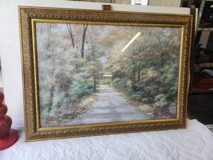 lot 198 image: Framed artwork - 30 x 41 - artist Diane Romanello