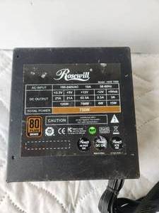 lot 239 image: Rosewill 750w computer power supply