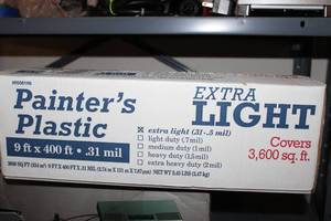 lot 17 image: New Unused Roll of Painters Plastic