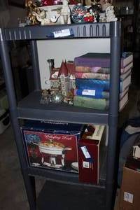 lot 79 image: Shelf Unit Only CONTENTS SOLD SEPERATLY Pick up Tuesday November 29th 5-7pm
