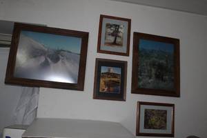 lot 91 image: Framed Art pieces of nature landscapes