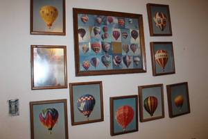 lot 70 image: Collections of Framed Hot Air Balloons