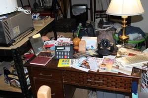 lot 142 image: Office Supplies, Lamp, and much more