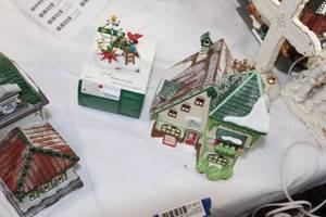 lot 211 image: Vintage Studio 56 Hand Painted Porcelain Christmas Village Piece