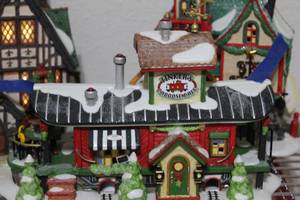 lot 217 image: Vintage Studio 56 Hand Painted Porcelain Christmas Village Piece