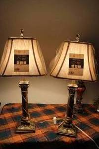 lot 332 image: Set of Two Lamps and Shades