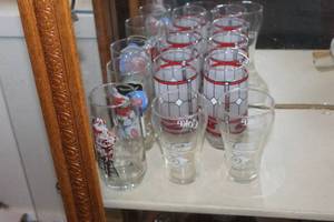 lot 294 image: Coco cola Glasses Pictured as Shown