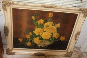 lot 246 image: Large Custom Framed Artwork