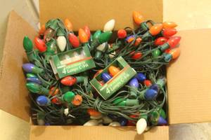 lot 247 image: Box of Christmas Out Door Lights