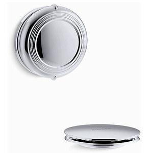 lot 9 image: NEWSEALED - T37393-VNT Kohler Pureflo Traditional Rotary Bath Drain Trim Vintage Nickel
