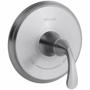 lot 14 image: $$$ KOHLER K-T10359-4-G Forte Thermostatic Trim, Brushed Chrome - NEWOPEN BOX