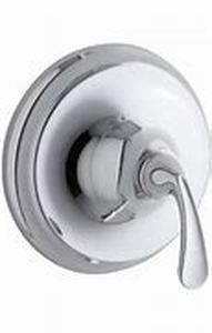 lot 17 image: $$$ - Kohler TS10277-4-G K-TS10277-4-G FORTE Sculpted Rite-Temp valve trim BRUSHED CHROME - NEWSEALED