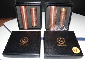 lot 43 image: NEW Vanilla Style E-cigarette Mechanical Mod - Copper (2X$)