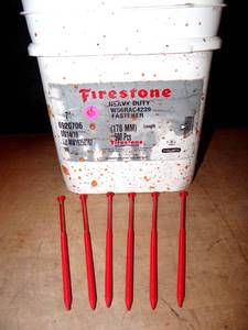 lot 55 image: LARGE BUCKET - FIRESTONE W56RAC4239 FASTERNER 7 LENGTH $$$