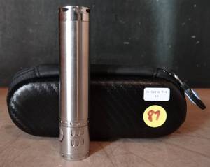 lot 87 image: Skeleton Key Style Silver Stainless Steel Mechanical Mod wCase