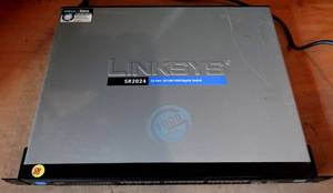 lot 88 image: Cisco Linksys SR2024 24-Port 101001000 Gigabit Switch $$$