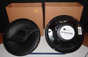 lot 102 image: NEW SET OF 2 - Quam Nichols 8 Coaxial Speaker 8 Ohm 20 Watts Rms Foam Edge Surround - 8C10FECOB $$$