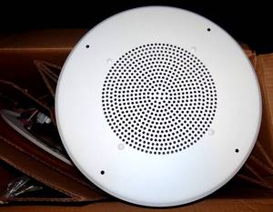 lot 105 image: NEW CASE OF 6 - Quam C5BUW C5 Series Ceiling Speaker 8 $$$
