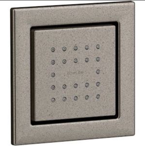 lot 110 image: BIG $ ITEM - KOHLER 8003-VNT WATERTILE 22 NOZZLE SQUARE STIMULATING BODY SPRAY (4X$)