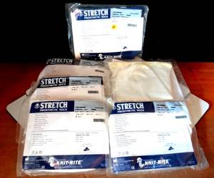 lot 151 image: NEW LOT OF 6 - STRETCH PROSTHETIC SOCK 1SS3WDMD